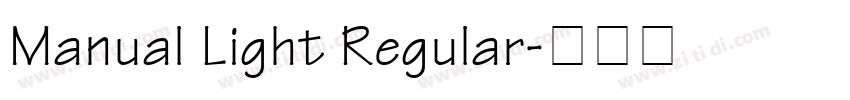 Manual Light Regular字体转换